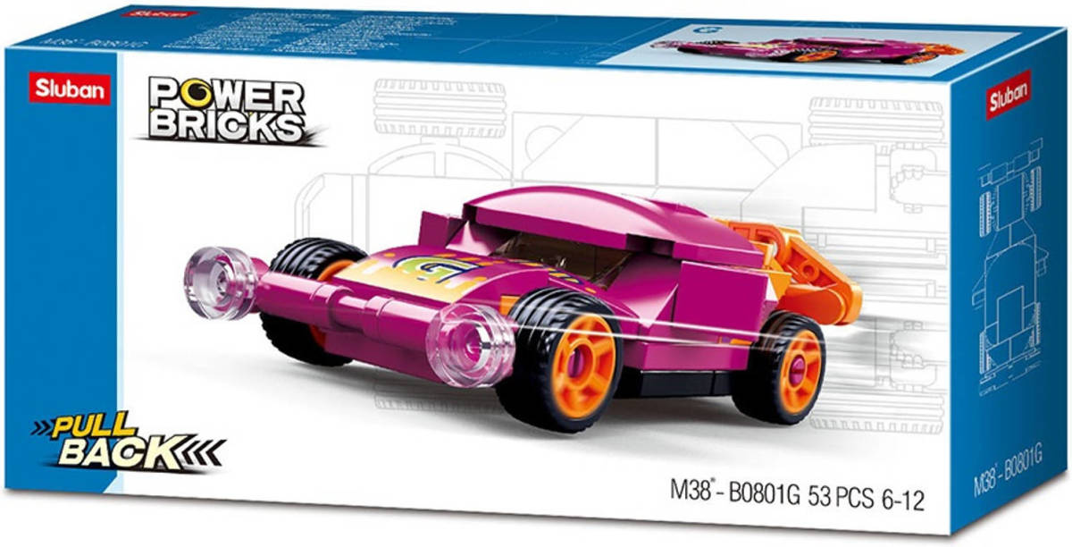 Sluban Power Bricks: Purple Wing (M38-b0801g)