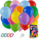 Fissaly ® 120 Stuks Gekleurde Latex Helium Ballonnen - Wit, Geel, Oranje, Rood, Roze, Paars, Blauw & Groen