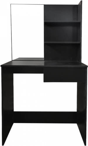 VDD Kaptafel Make Up Visagie Tafel - Toilettafel - Met Spiegel - Zwart