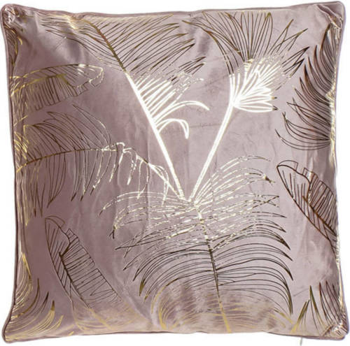 CASA DI ELTURO Velvet Kussen Feather Roze - 45 X 45 Cm (Incl. Vulling)