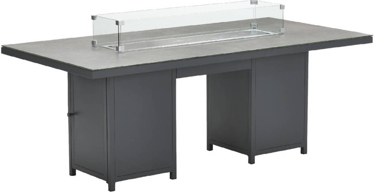 Garden Impressions Glasso Dining Vuurtafel 200 X 100