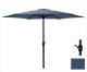 Pro Garden Aluminium Parasol Met Handig Opdraaisysteem - Ø300 Cm - Donkerblauw