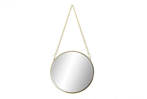 CASA DI ELTURO Wandspiegel Elegance Chain Goud - Ø 20