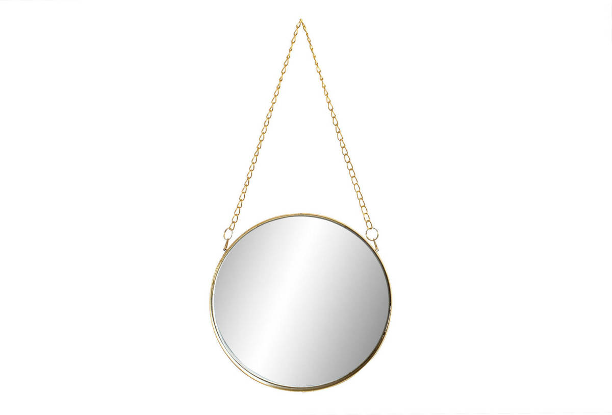 CASA DI ELTURO Wandspiegel Elegance Chain Goud - Ø 20