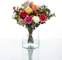 PrettyPlants Kunstboeket Rozen Mix