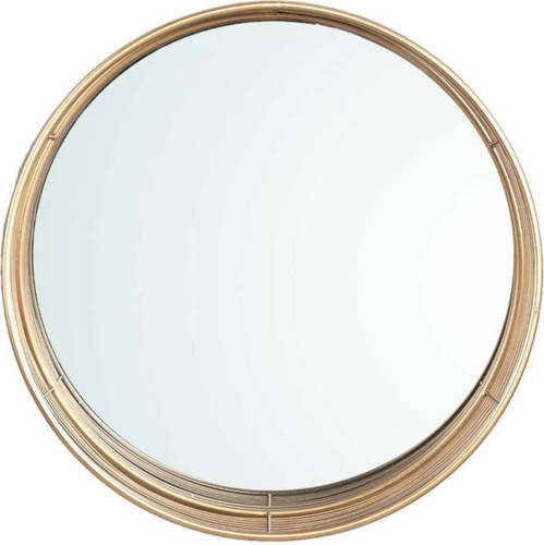 PTMD Collection Ptmd Blerina Ronde Spiegel - 60 X 15,5 X 60 Cm - Ijzer - Goud