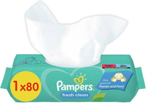 Pampers - Fresh Clean - Billendoekjes - 80 Doekjes - 1 X 80