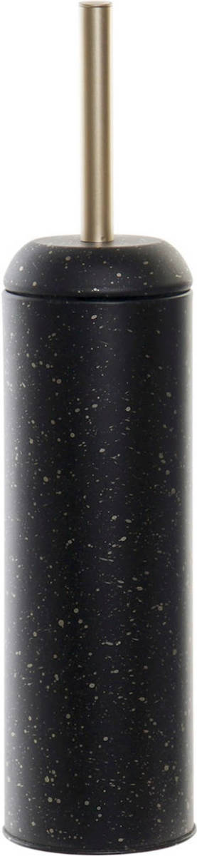 CASA DI ELTURO Toiletborstel Met Houder Black Spots - Zwart/goud
