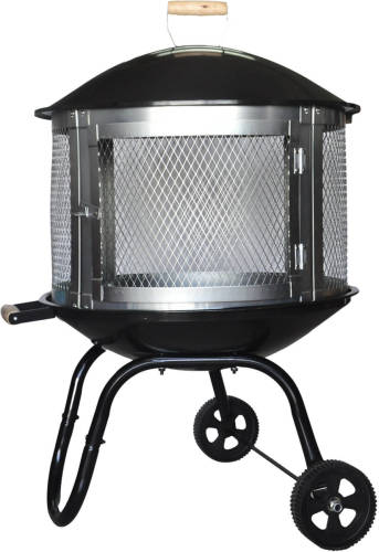 MaxxGarden Tuinhaard Grieks Acropolis - Terrashaard - Zwart - 70x70x100cm