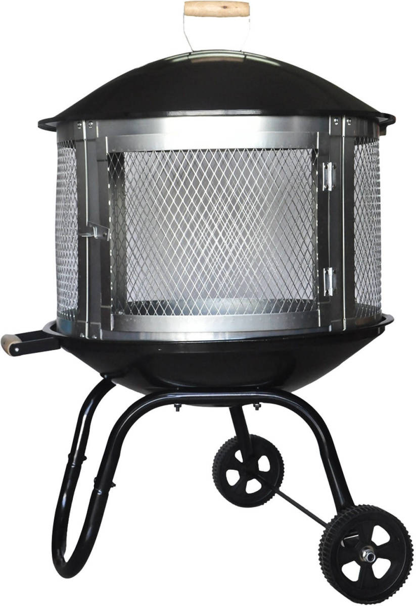 MaxxGarden Tuinhaard Grieks Acropolis - Terrashaard - Zwart - 70x70x100cm