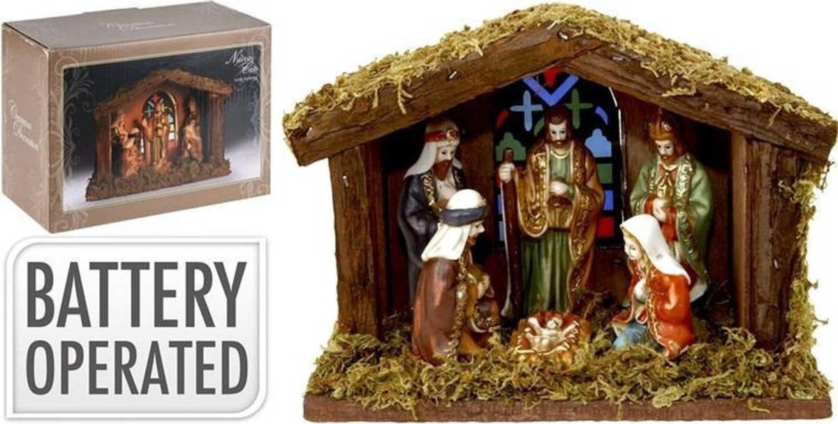 Generic Kerststal Figuren - Kerstbeeldjes Voor Kerststal - Set Van 6 Stuks