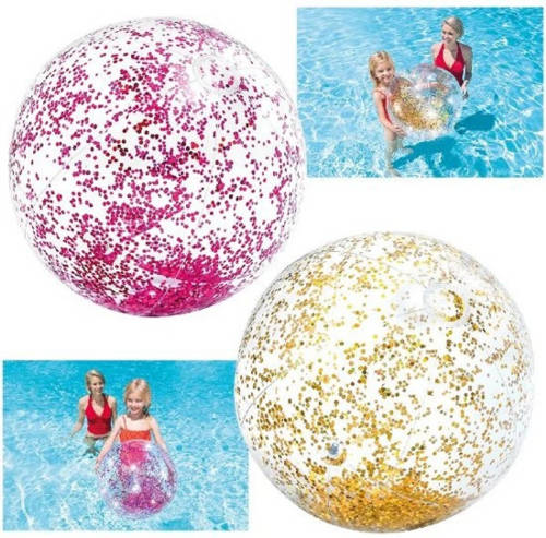 Intex Glitter Strandbal - Roze