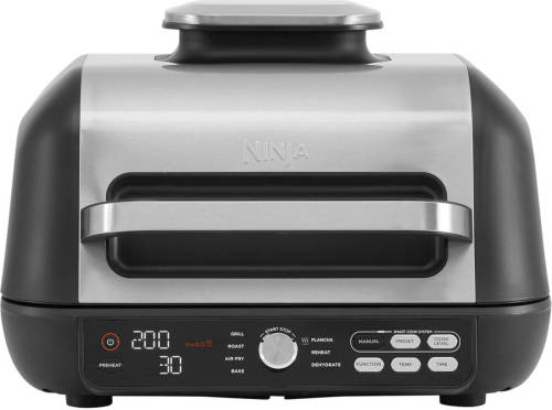 Ninja Foodi Ag651eu Pro - Multifunctionele Grill En Heteluchtfriteuse - 3.8 Liter - 7 Kookfuncties - 2460 Watt