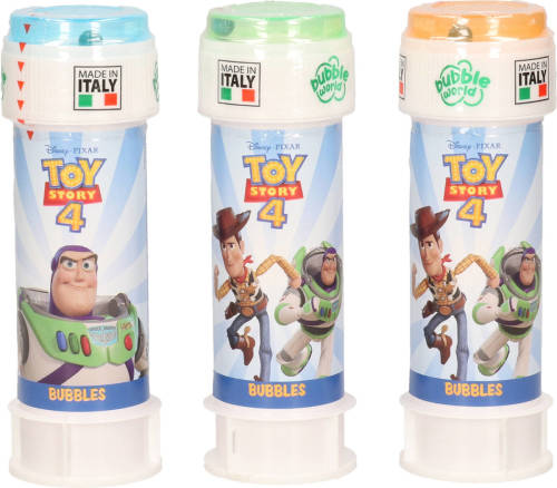 3x Disney Toy Story Bellenblaas Flesjes Met Bal Spelletje In Dop 60 Ml Voor Kinderen - Bellenblaas