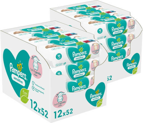 Pampers - Sensitive - Billendoekjes - 1248 Doekjes - 24 X 52