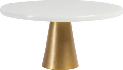 Jay Hill Taartplateau Marmer - Wit Goud - ø 25 Cm