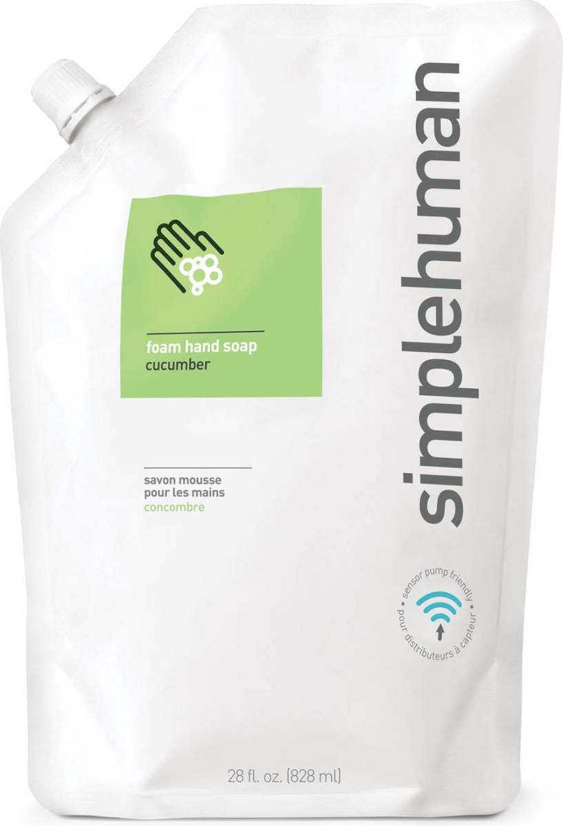Simplehuman Schuimzeepdispenser Navulling 828 Ml Komkommer