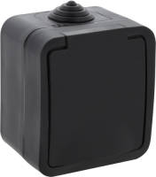 Q-Link - Wandcontactdoos - Buitenstopcontact - Opbouw - 1-voudig Stopcontact - Spatwaterdicht Ip54 - Randaarde