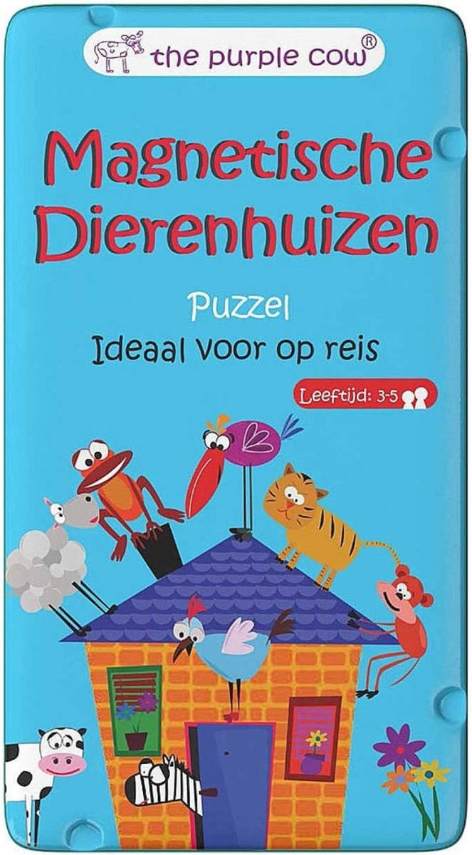 The Purple Cow Magnetische Dierenhuizen Reispuzzel