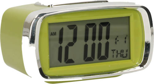 Digitale Wekker/alarm Klok 12 X 8 X 10 Cm Groen - Wekkers