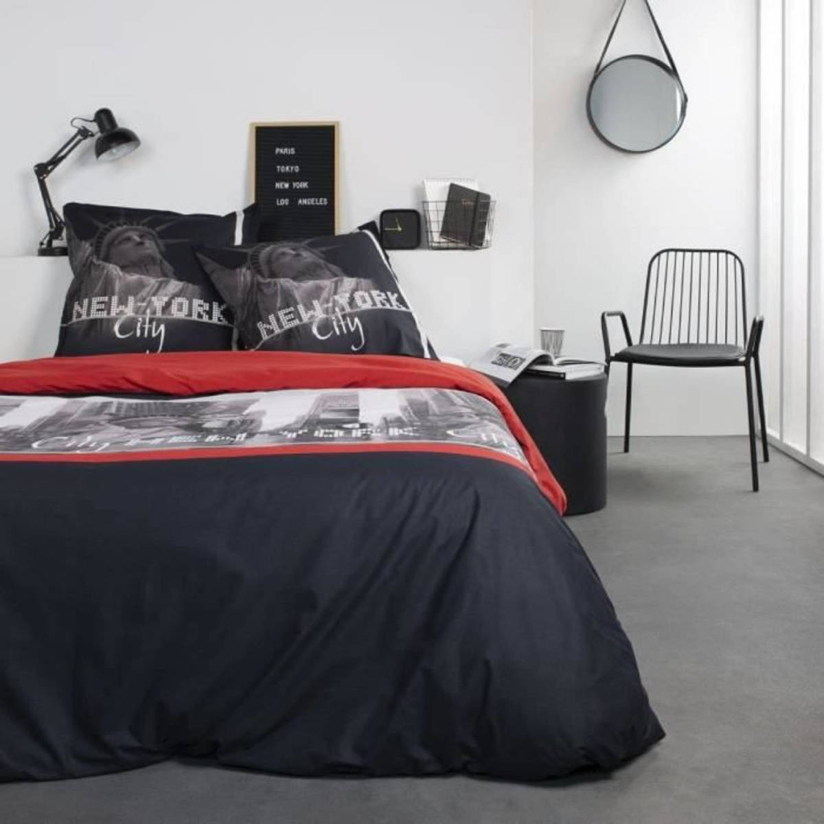 Today Katoenen 2-persoons Bedset - 220x240 Cm - Clem Red Print