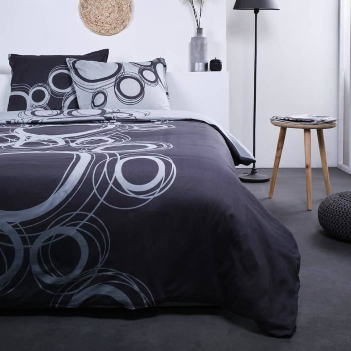 Today Tom - Bedset - Katoen - 2 Persoons - 240 X 260 Cm - Grey Print