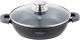 Cheffinger Braadpan/ Lage Kookpot / Serveerpan - Marmer Coating - 24cm