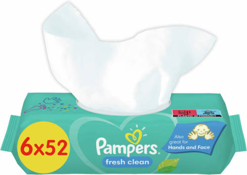 Pampers - Fresh Clean - Billendoekjes - 312 Doekjes - 6 X 52