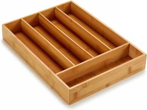 Kinvara Bamboe Basics Houten Besteklade/bak Van 35.5 X 25.5 X 5 Cm - Bestekbakken