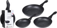 Excellent Houseware 3-delige Koekenpannenset