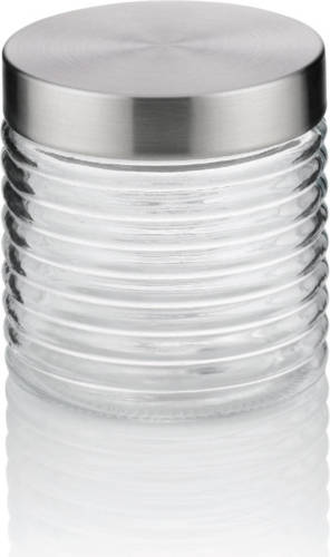 Kela - Voorraadpot, 0.75 L, Glas/rvs, Zilver - Kela Diana