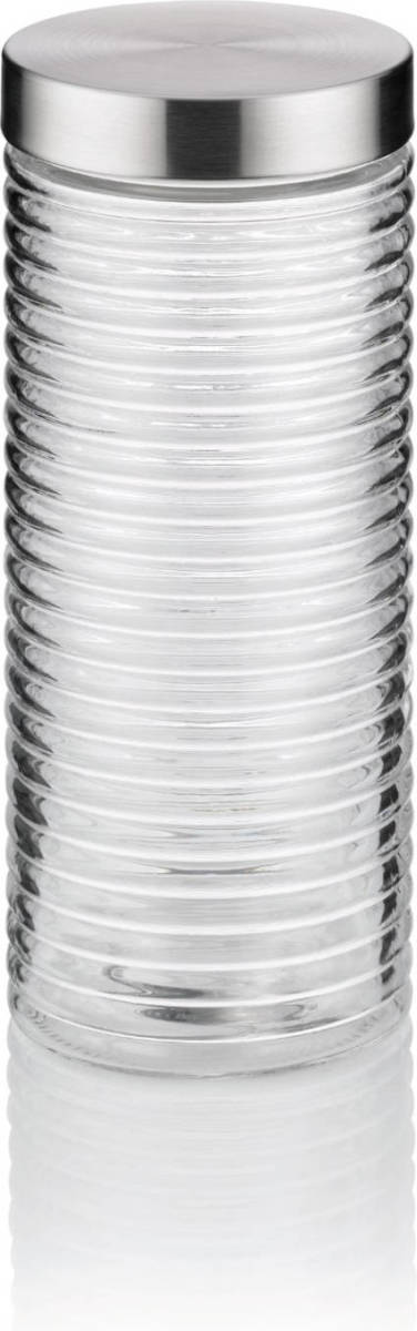 Kela - Voorraadpot, 2 L, Glas/rvs, Zilver - Kela Diana