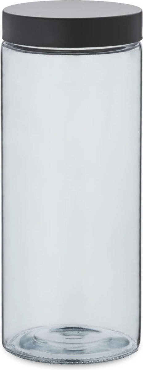 Kela - Voorraadpot, 2.1 L, Glas/rvs, Donker Grijs - Kela Bera