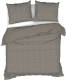 Heckett & Lane Dekbedovertrek Scarlett - Fossil Taupe - 2-persoons 200x200/220 Cm