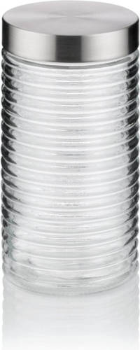 Kela - Voorraadpot, 1.6 L, Glas/rvs, Zilver - Kela Diana