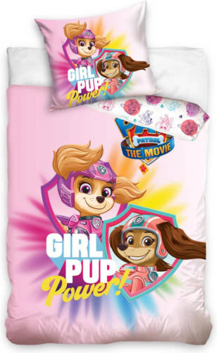 Zydante Swisstech Paw Patrol - Dekbedovertrek - Eenpersoons - 140x200 Cm - Kussensloop 60x70 Cm - Katoen - Girl Pup - Roze