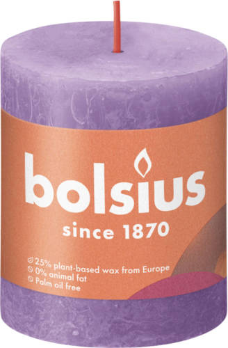 Bolsius Rustiek Stompkaars 80/68 Vibrant Violet