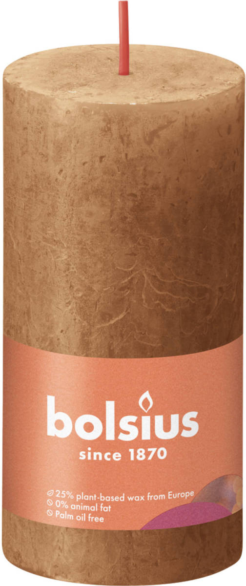 Bolsius Rustiek Stompkaars 100/50 Spice Brown