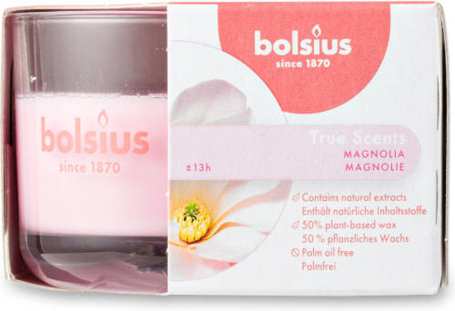 Bolsius Geurkaars True Scents - Magnolia - 8 Cm