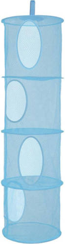FLOKOO Hangende Opberger - Kinderkamer - Opvouwbaar - 4 Vakken - Blauw