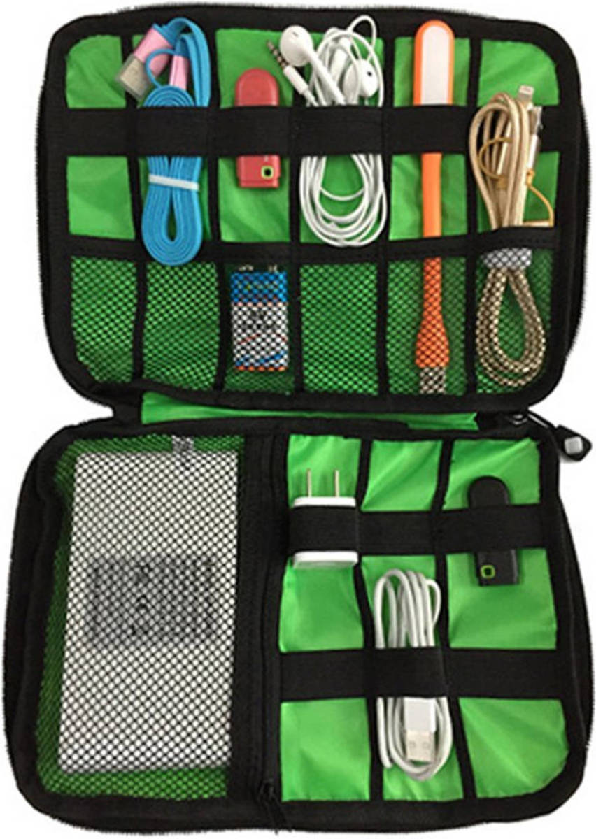 FLOKOO Kabel Organiser Tas Kabeltas Zwart