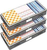 FLOKOO Bed Organizer - Ruime Opbergzakken - Grijs - 3 Stuks - Onderbed Tas