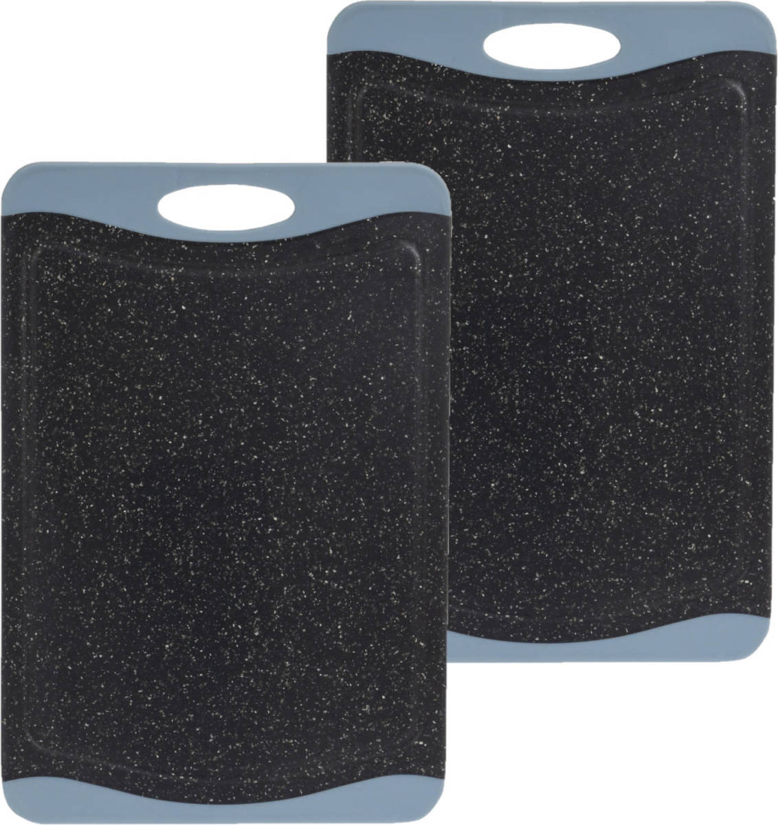 Excellent Houseware Set Van 2x Stuks Kunststof Snijplanken Met Graniet Look 36 X 27 Cm - Snijplanken