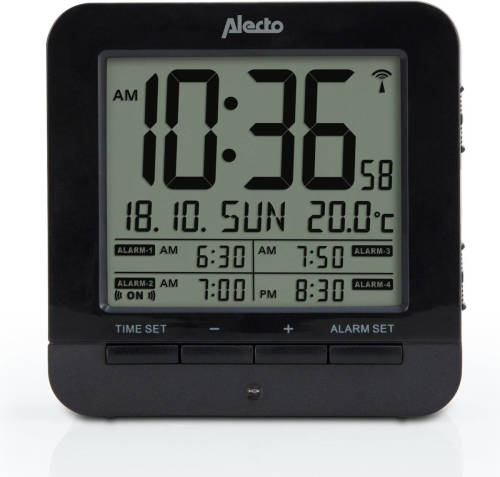 Alecto Lenco Alecto Ak-20 Wekker Met Thermometer