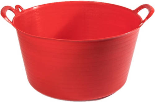 Forte Plastics Flexibele Emmer/wasmand Rood 26 Liter - Opbergmanden - Wasmanden - 49 X 44 X 27 Cm