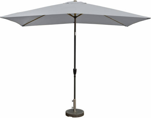 Kopu ® Bilbao Rechthoekige Parasol 150x250 Cm Met Knikarm - Lichtgrijs