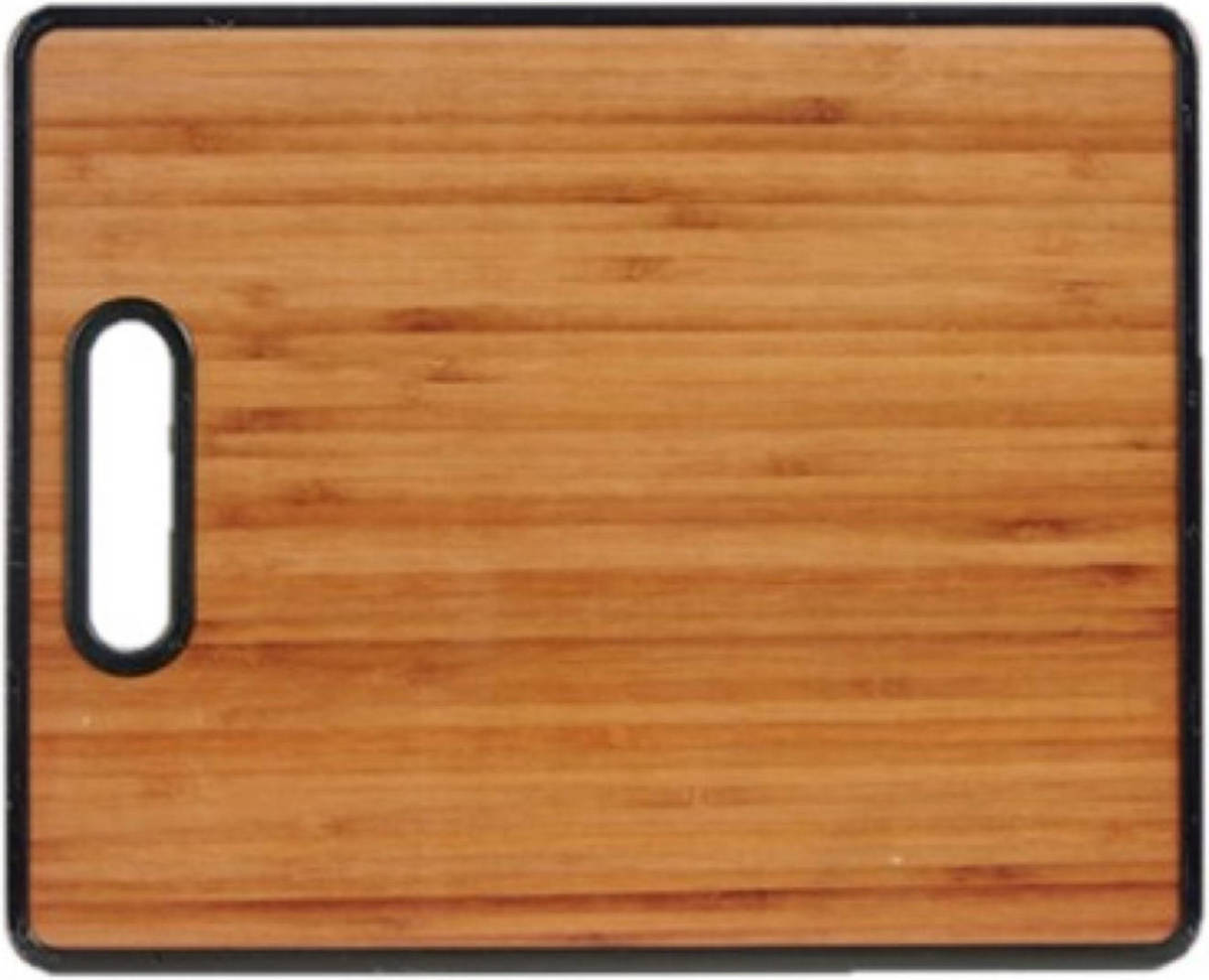 Shoppartners Bamboe Houten Snijplank/serveerplank Met Handvat 38 Cm - Snijplanken