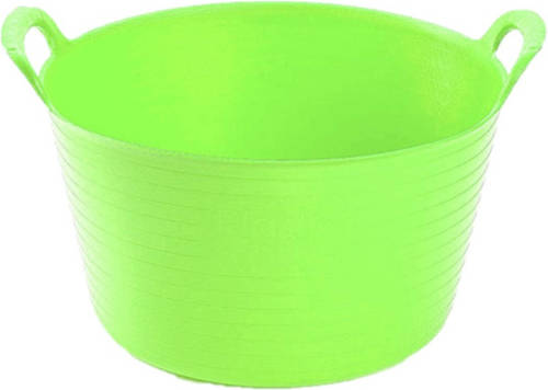 Forte Plastics Flexibele Emmer Groen 56 Liter - Opbergmand - Grote Teil Of Wasmand - Kunststof 60 X 53 X 38 Cm