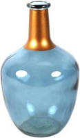 Tom Vaas Babet 15 X 25 Cm Glas Blauw/koper