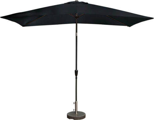 Kopu ® Bilbao Rechthoekige Parasol 150x250 Cm Met Knikarm - Zwart
